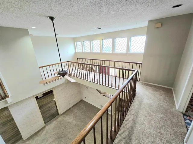 a view of an entryway with a window