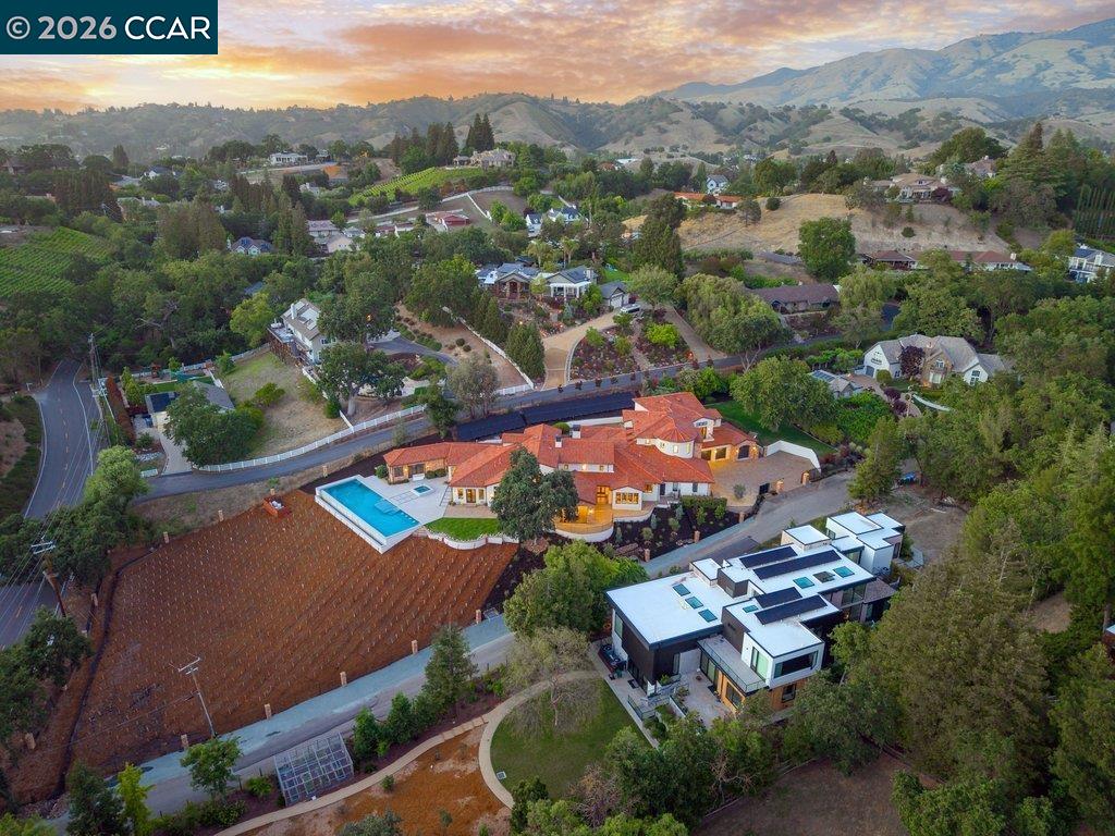 640 El Pintado Road Danville, CA 94526 - Photo 58 of 60 an aerial view of residential houses with outdoor space