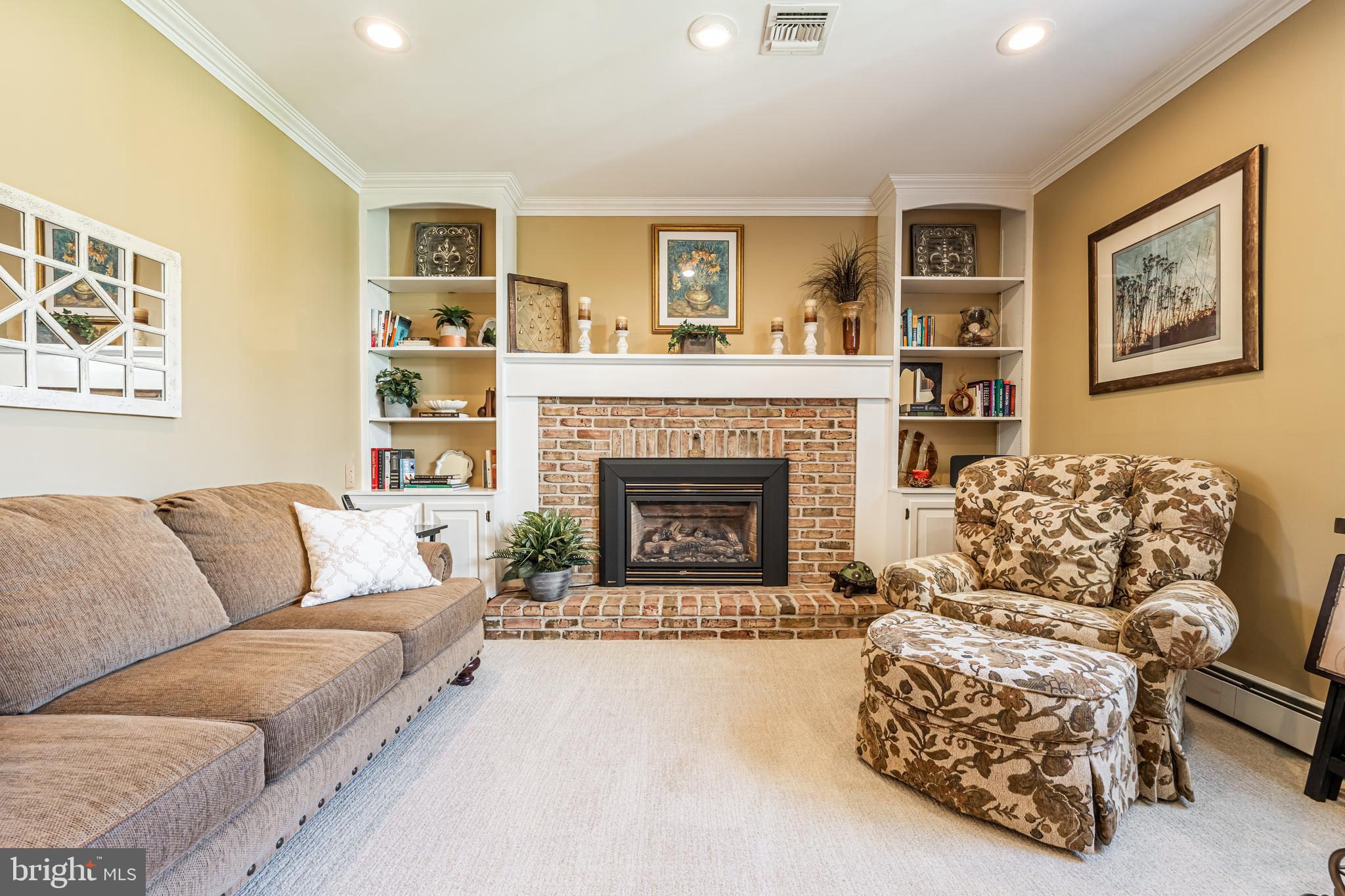 414 Yoder Road Harleysville, PA 19438 - Photo 17 of 57 Family Room with Brick /Gas fireplace