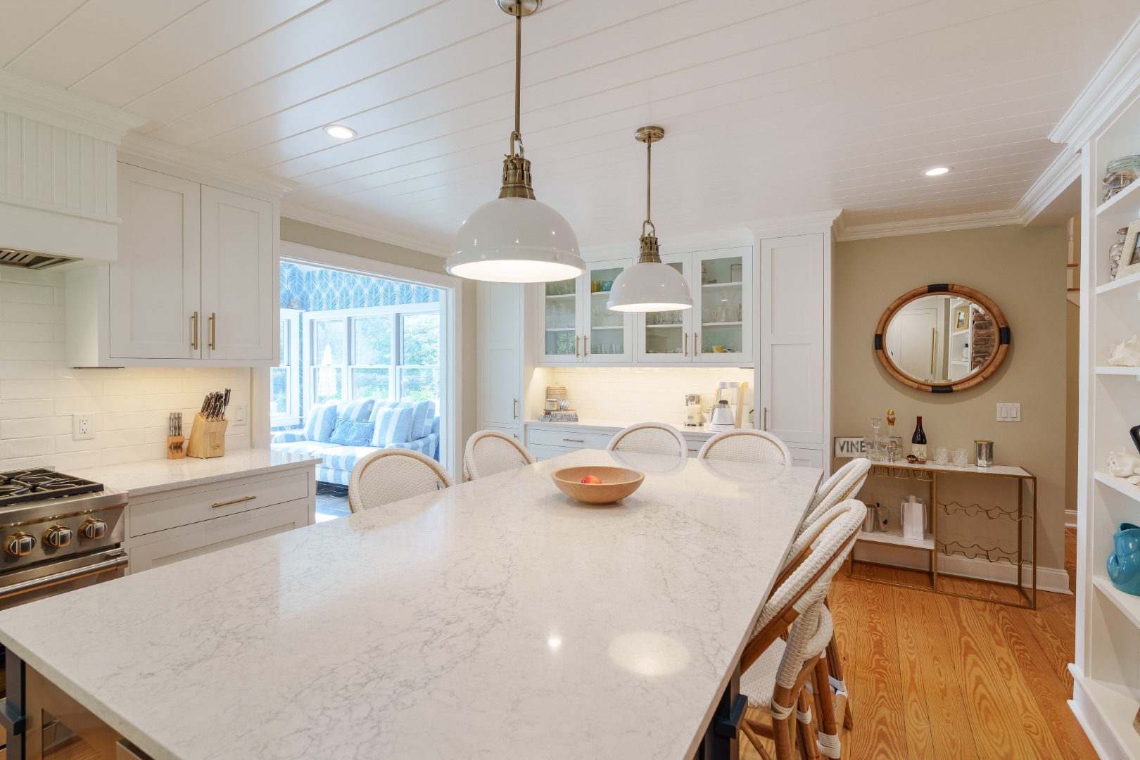70 Marthas Road Edgartown, MA 02539 - Photo 20 of 54 a kitchen with a refrigerator a stove a sink and a wooden floors