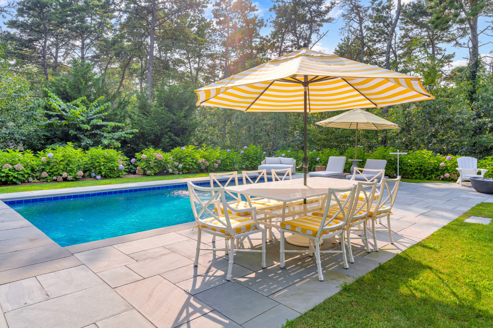 70 Marthas Road Edgartown, MA 02539 - Photo 49 of 54 70 Marthas Rd. Backyard Oasis. Heated Gunite Pool, Bluestone patio