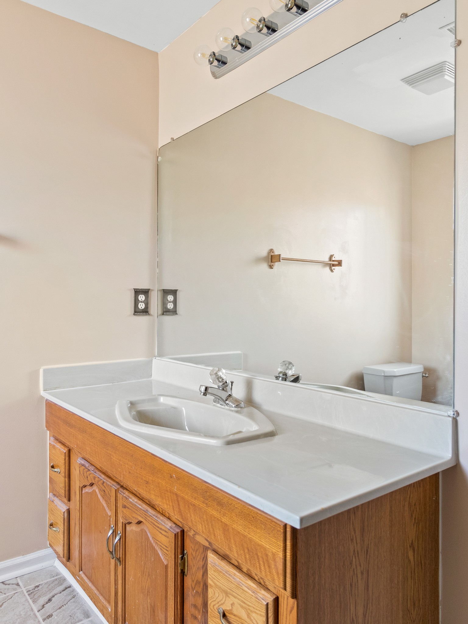 521 Ghea Road Normandy, TN 37360 - Photo 22 of 30 a bathroom with a sink and a mirror