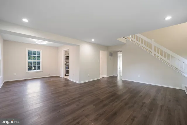 a view of an empty room