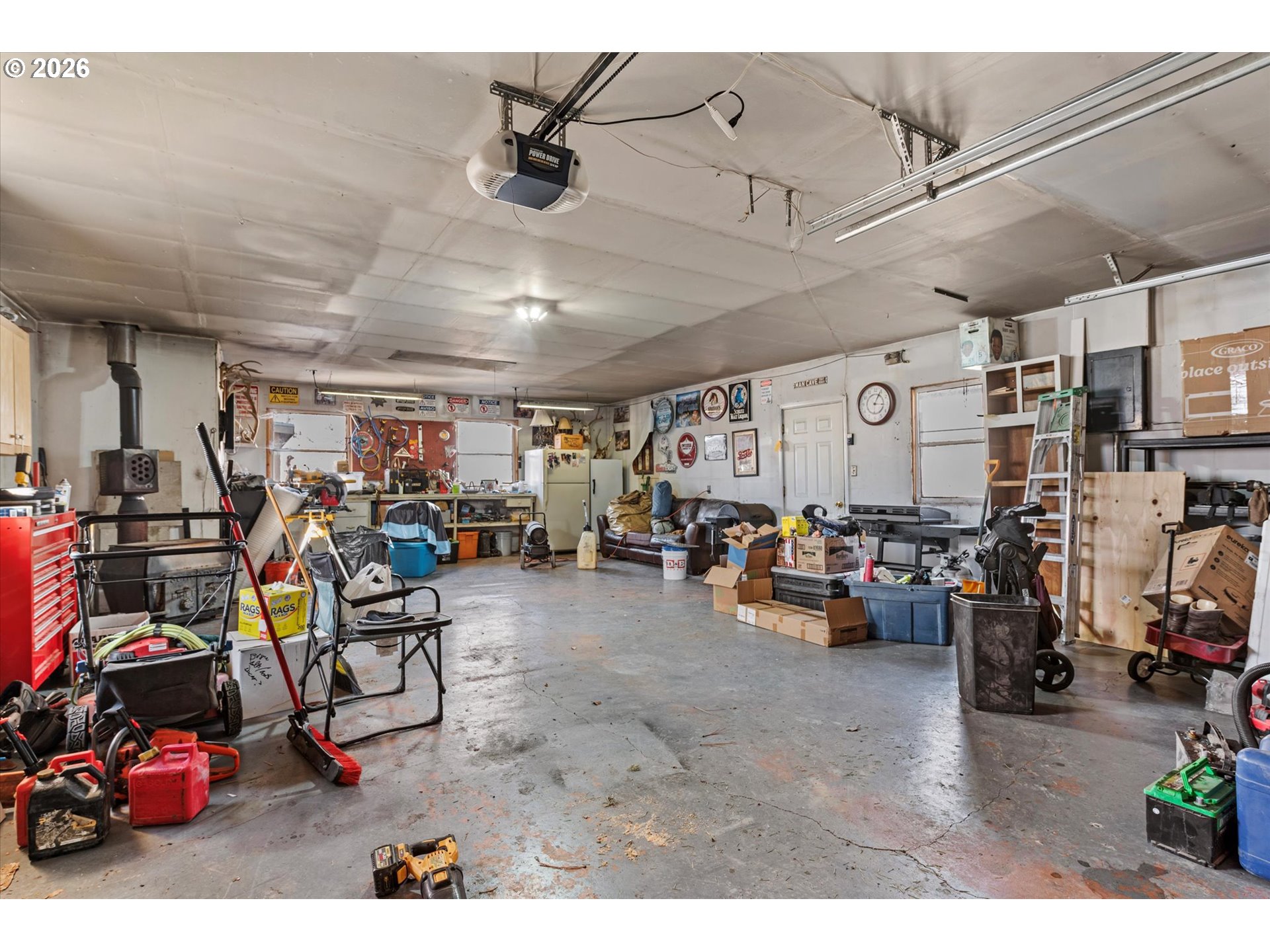 2106 Colorado Place Baker City, OR 97814 - Photo 37 of 40 a view of a garage with a bike and storage