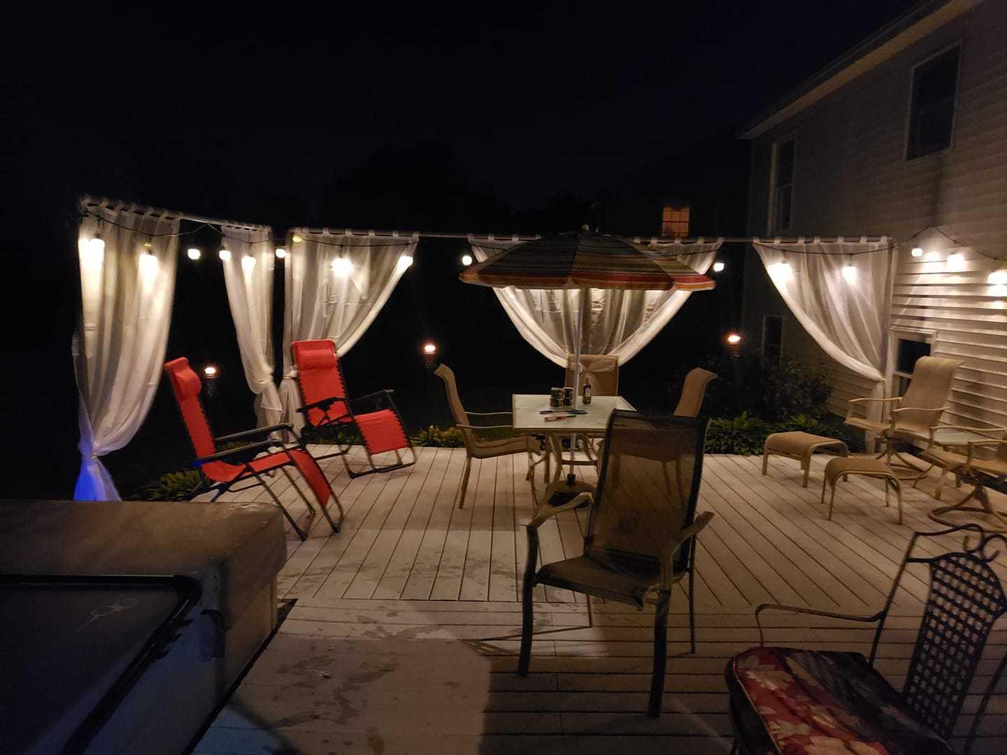 8 Valley Farms Road Fairfield, ME 04937 - Photo 3 of 27 Deck Night Time