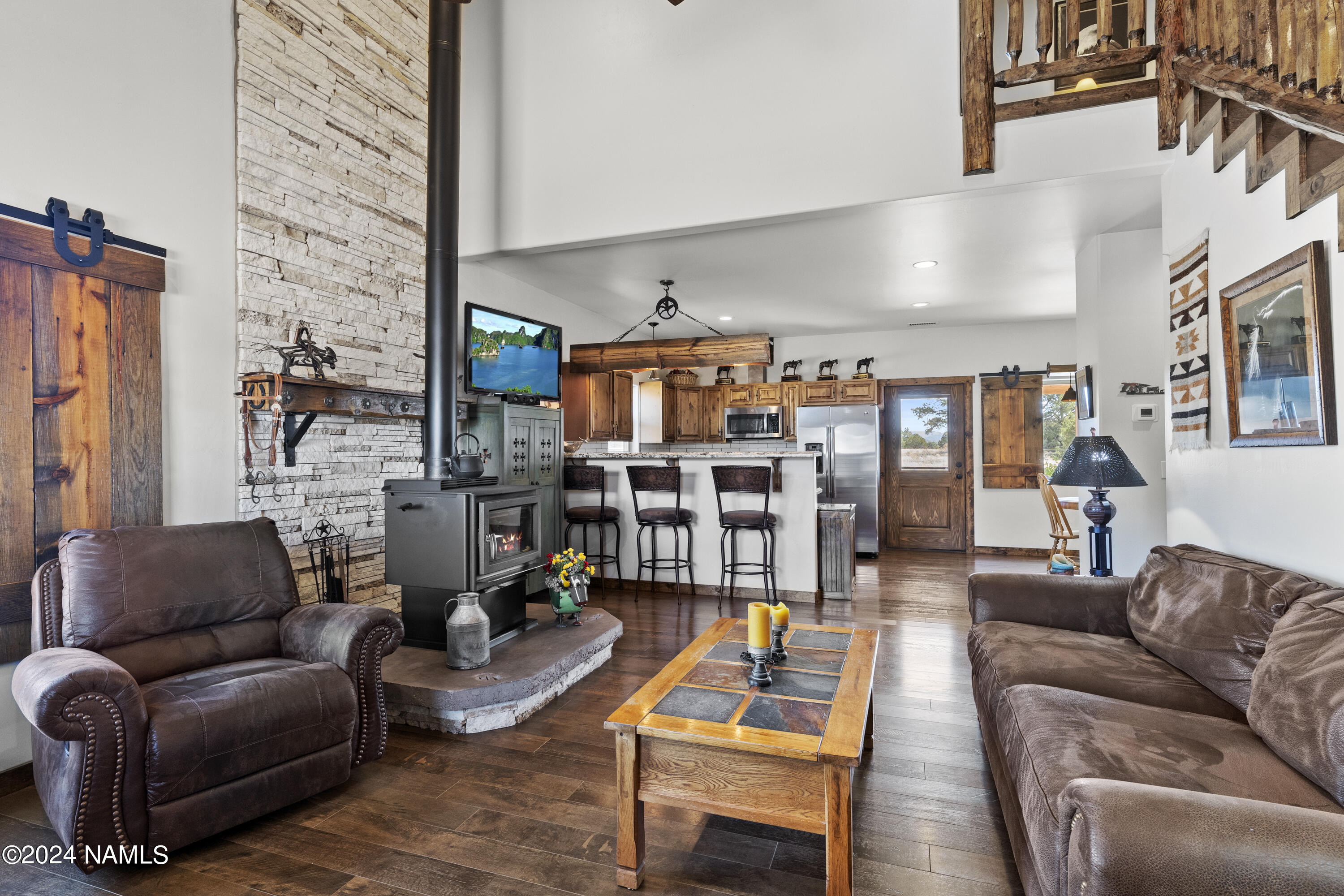 5268 Pabst Way Flagstaff, AZ 86004 - Photo 9 of 55 Wood stove can heat the house