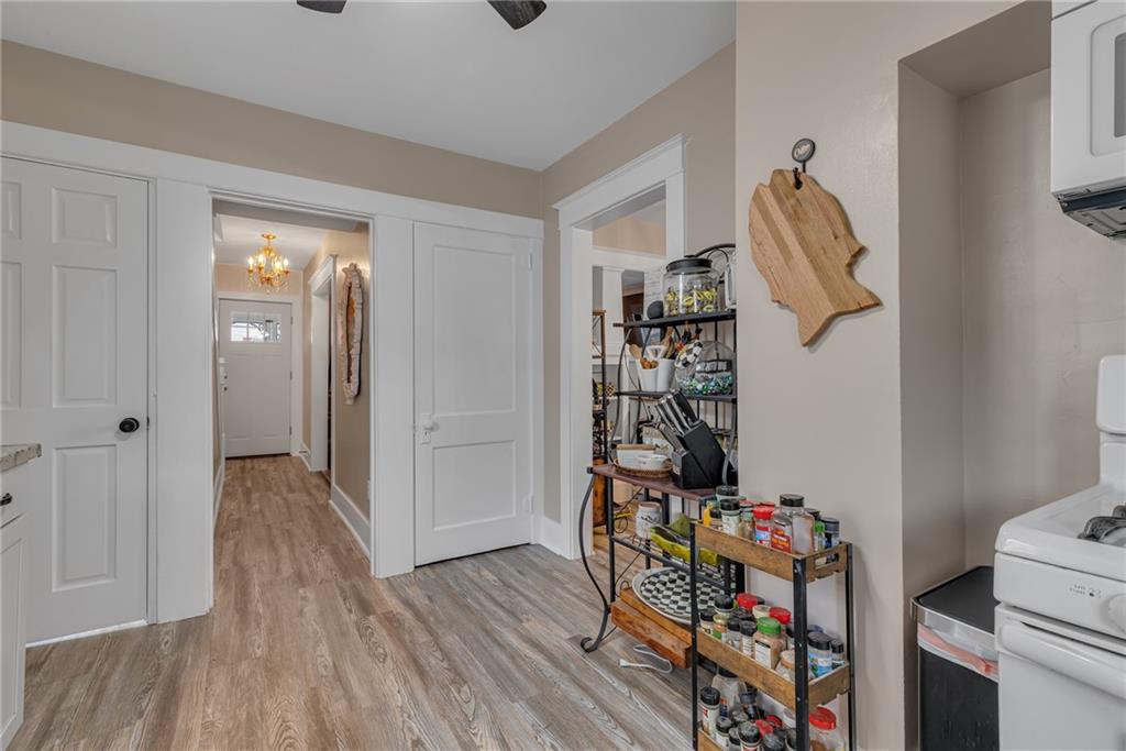 1160 6th Street Beaver, PA 15009 - Photo 11 of 31 a view of a hallway with wooden floor and closet