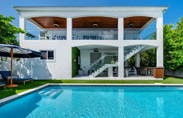 a view of outdoor space and barbecue grill