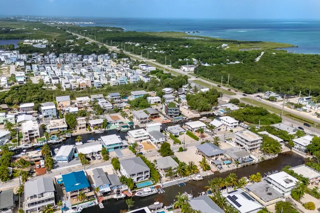 an aerial view of residential building