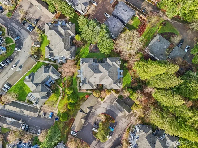 an aerial view of multiple house