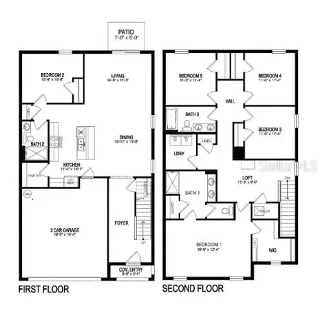 a aerial view of a house with a yard