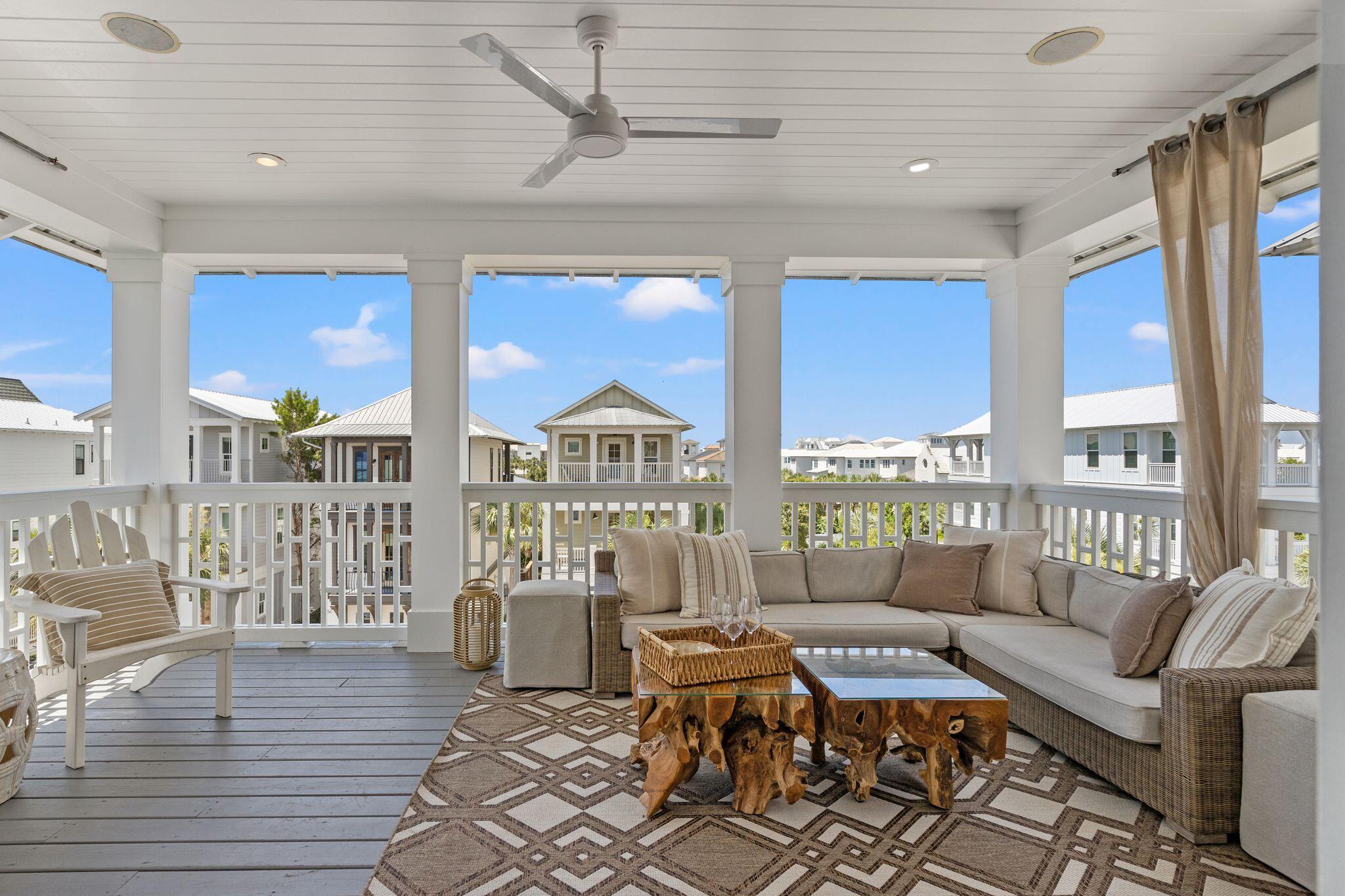 51 Trigger Trail East Inlet Beach, FL 32461 - Photo 44 of 57 a balcony with furniture and wooden floor