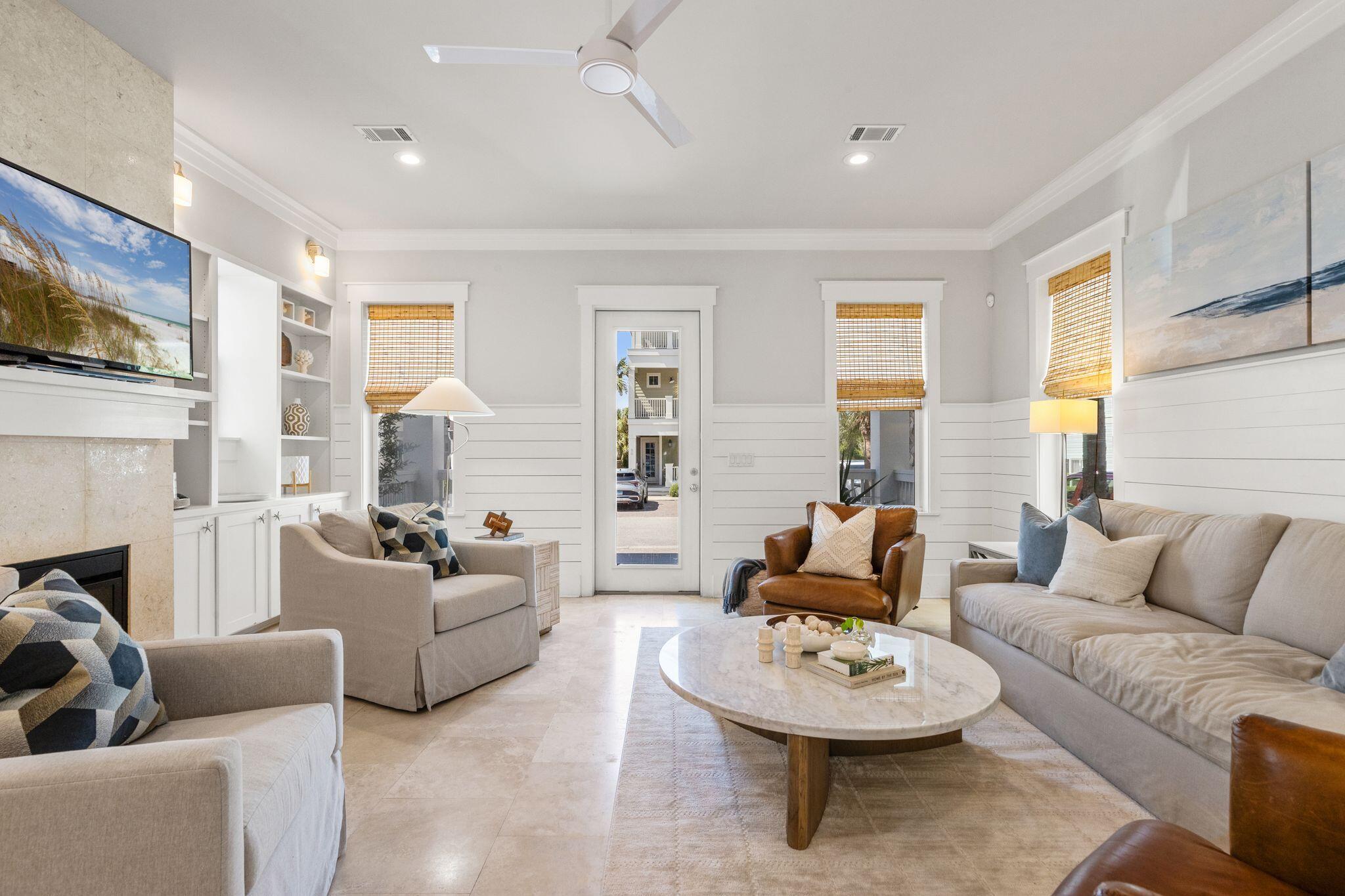 51 Trigger Trail East Inlet Beach, FL 32461 - Photo 8 of 57 a living room with furniture and a fireplace