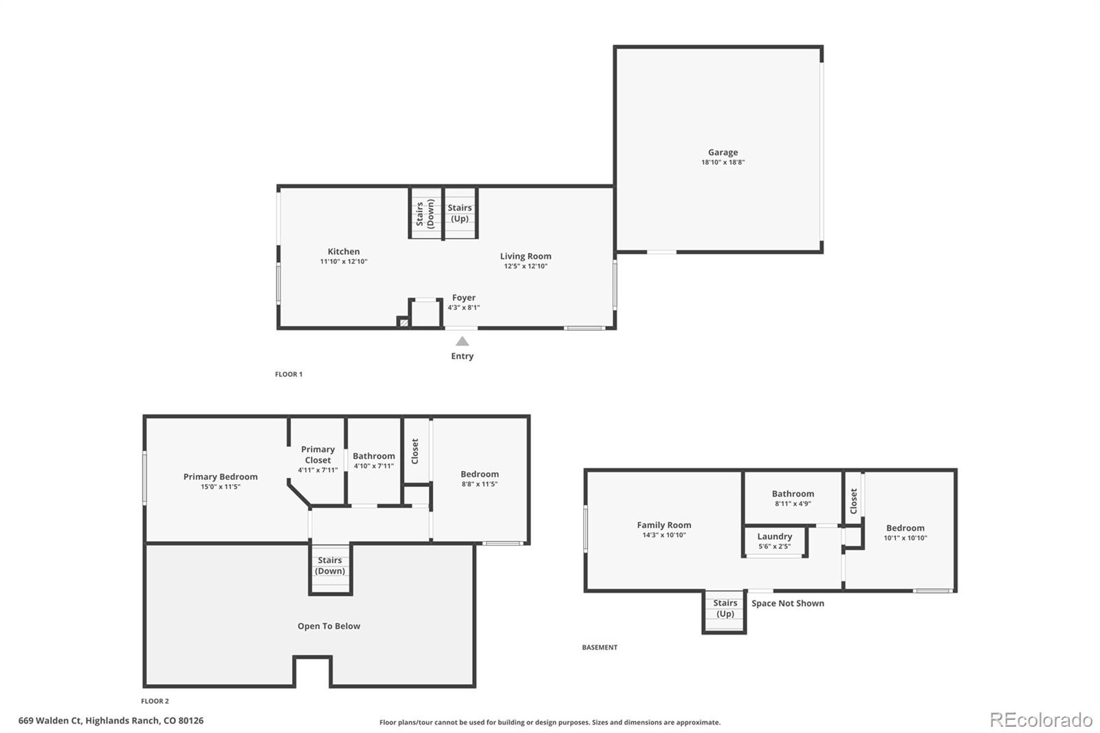 669 Walden Court Highlands Ranch, CO 80126 - Photo 34 of 34 a picture of a floor plan