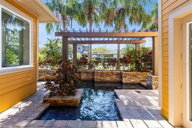 a view of a entryway door front of house