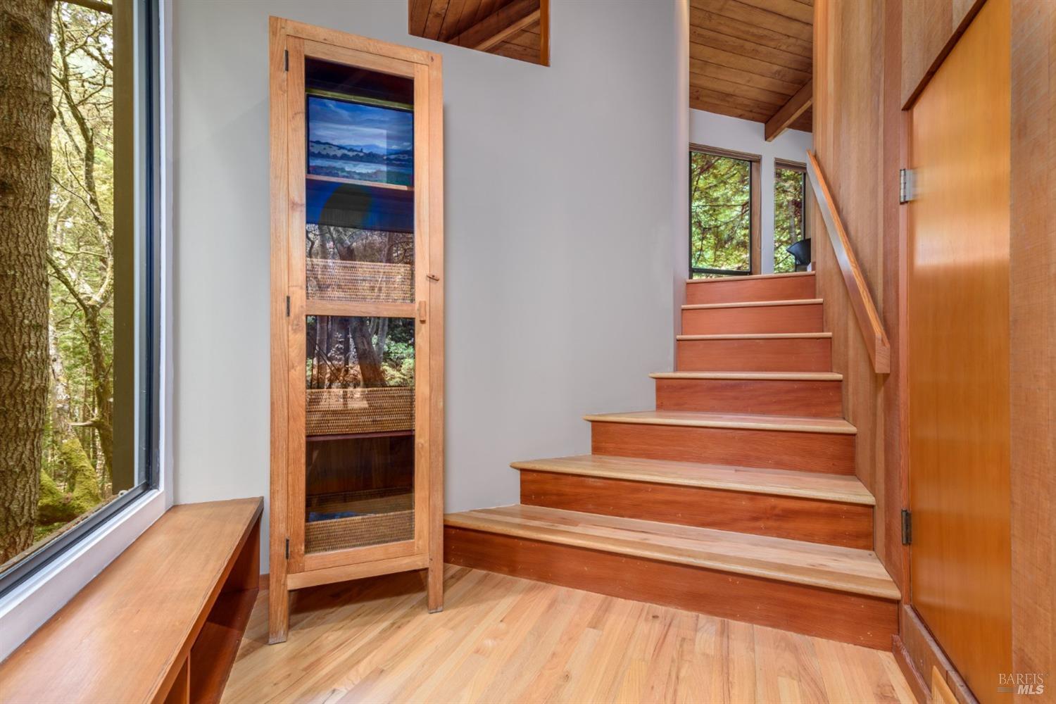 241 Moonraker Road The Sea Ranch, CA 95497 - Photo 17 of 55 Stairs to 2nd bedroom retreat on 3rd level.