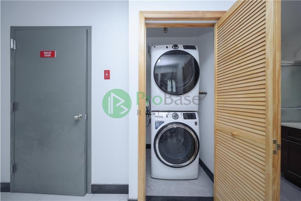 2837 West 19th Street, Unit 3B Brooklyn, NY 11224 - Photo 17 of 21 a utility room with dryer and washer
