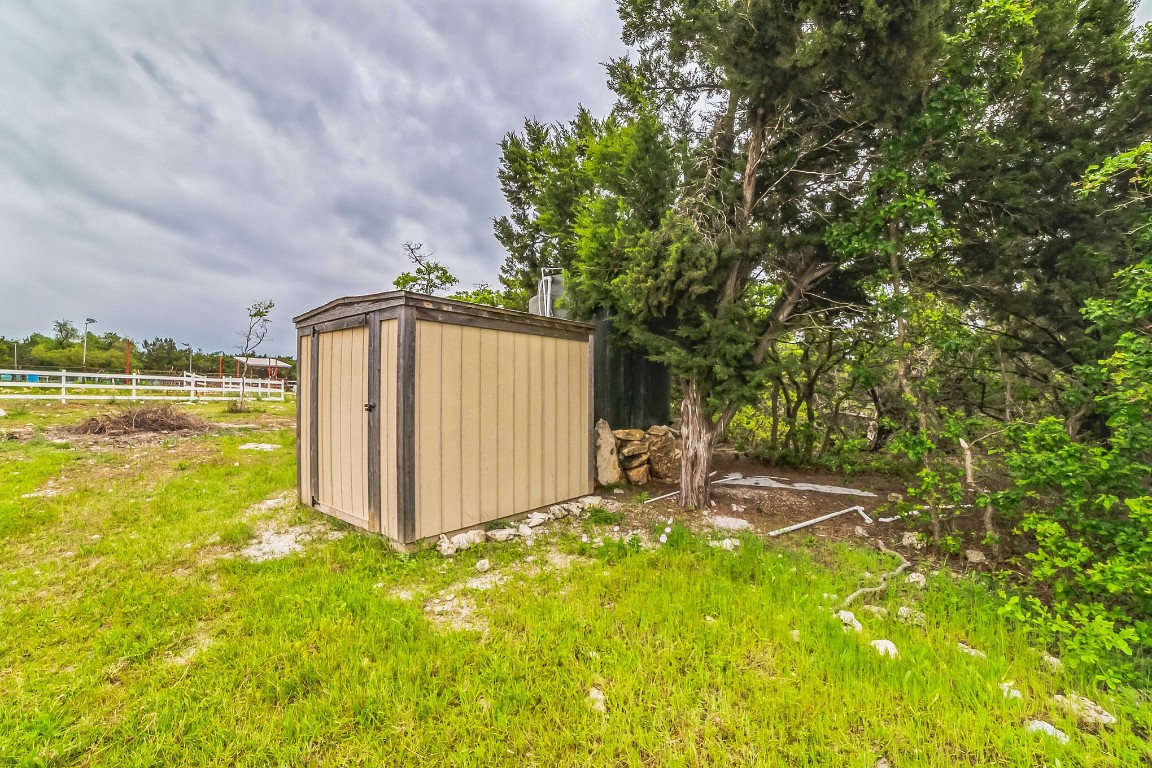17008 Trails End Road Leander, TX 78641 - Photo 16 of 26 a view of a backyard with garden
