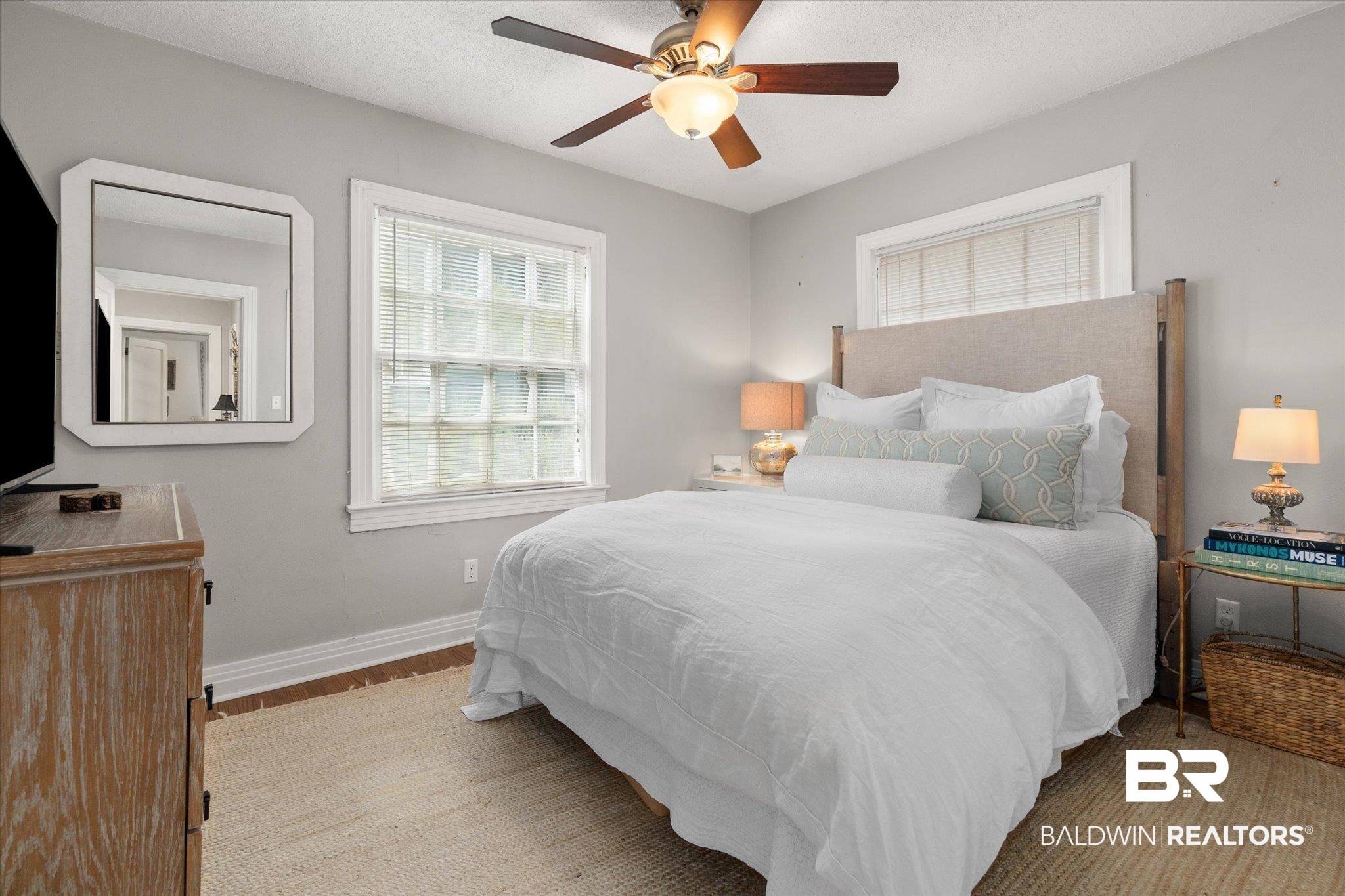 165 Crenshaw Street Mobile, AL 36606 - Photo 11 of 21 Bedroom featuring wood finished floors and ceiling fan