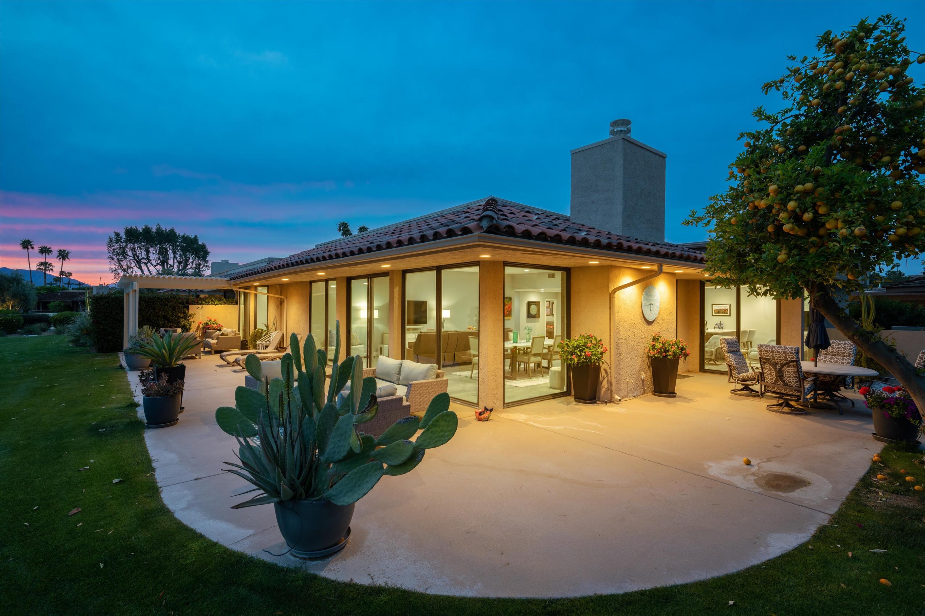 7 Wake Forest Court Rancho Mirage, CA 92270 - Photo 60 of 60 a view of a house with outdoor space and sitting area