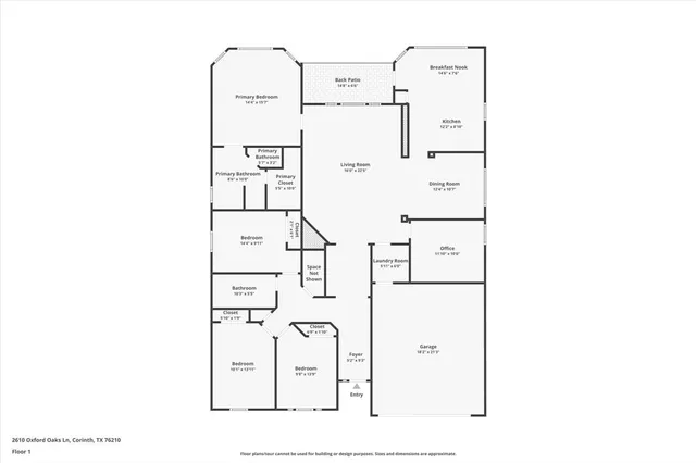 $375,000 | 2610 Oxford Oaks Lane, Corinth, TX 76210