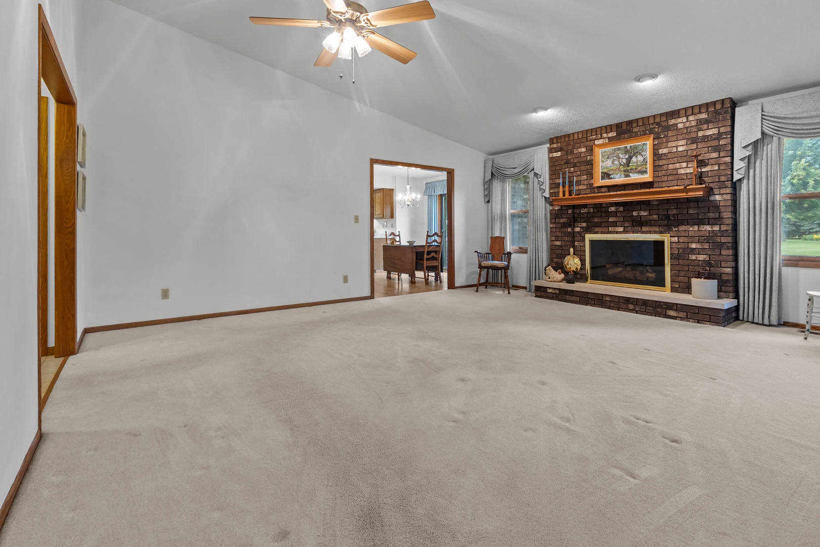 23201 Norma Lane Harvard, IL 60033 - Photo 4 of 24 a view of a livingroom with a fireplace