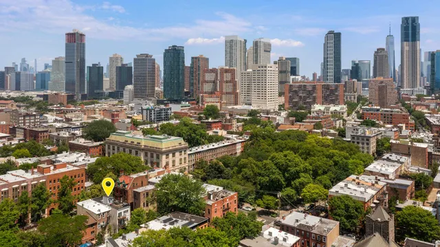a aerial view of multiple house