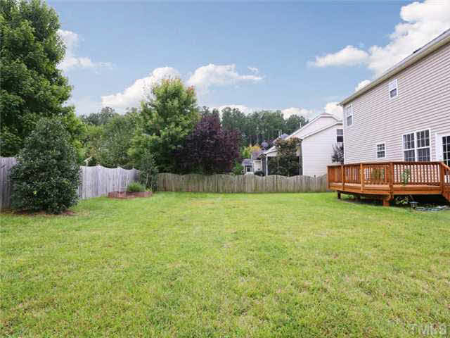 8608 Churchdown Court Raleigh, NC 27613 - Photo 24 of 25 Nice flat back yard, great area for kids to play! Back Yard