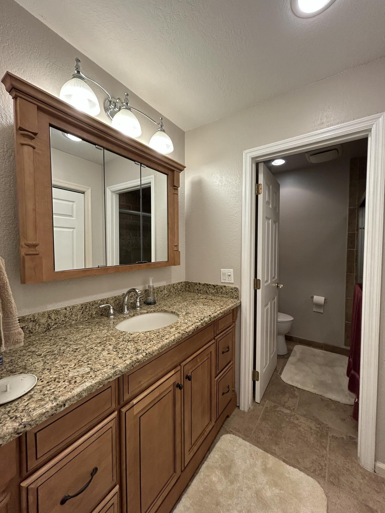 1251 South Federal Highway, Unit 1160 Boca Raton, FL 33432 - Photo 13 of 21 a bathroom with a granite countertop sink and a mirror