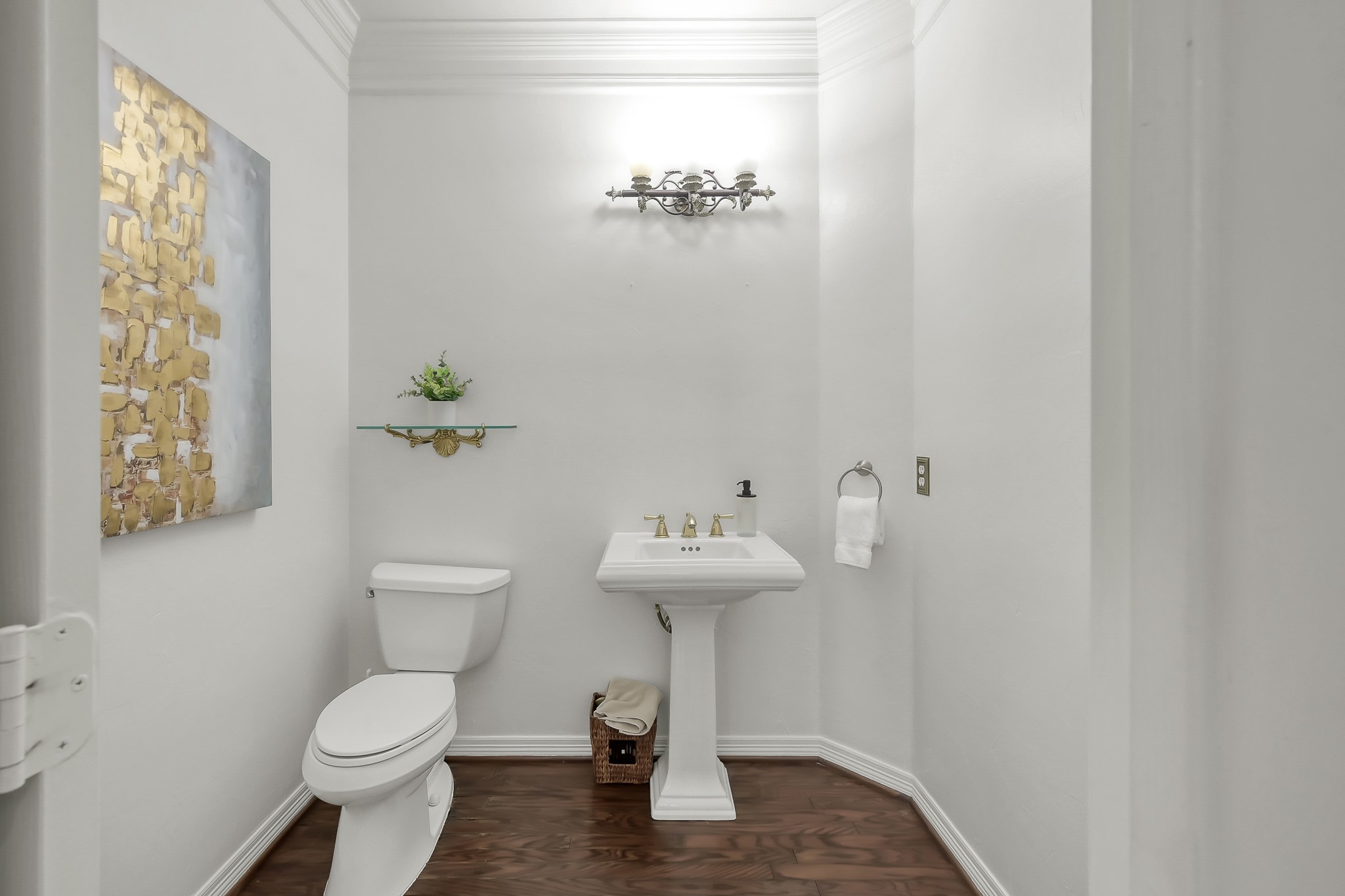 16403 Agusta Court Spring, TX 77379 - Photo 18 of 36 a bathroom with a sink toilet and a mirror