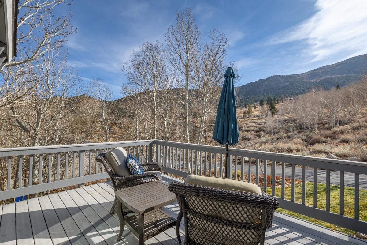 96 Aspen Spring Ranch Road Mammoth Lakes, CA 93546 - Photo 26 of 43 a view of a chair in the balcony