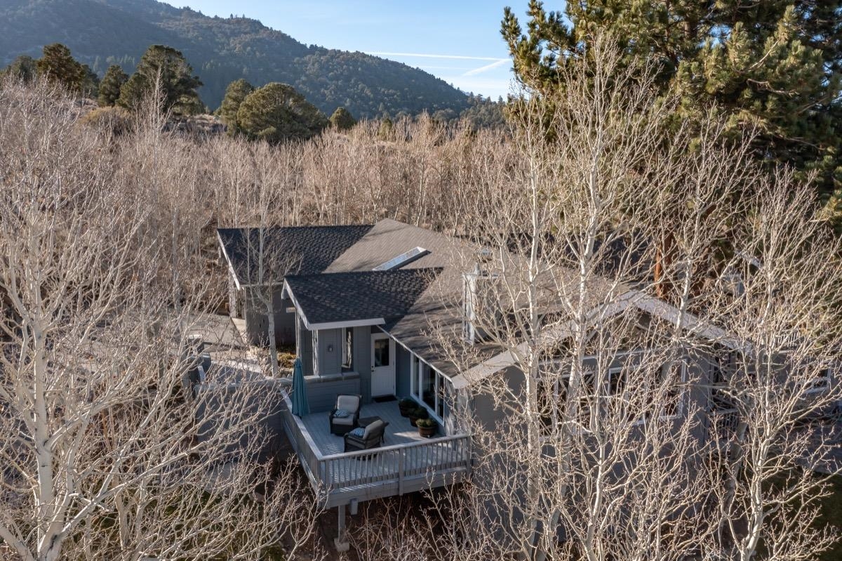 96 Aspen Spring Ranch Road Mammoth Lakes, CA 93546 - Photo 40 of 43 a view of a couches in backyard of the house