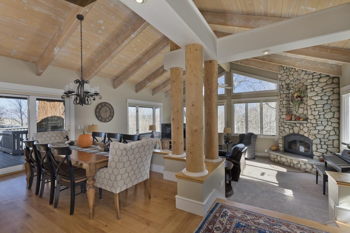 96 Aspen Spring Ranch Road Mammoth Lakes, CA 93546 - Photo 6 of 43 a view of a dining room with furniture window and outside view