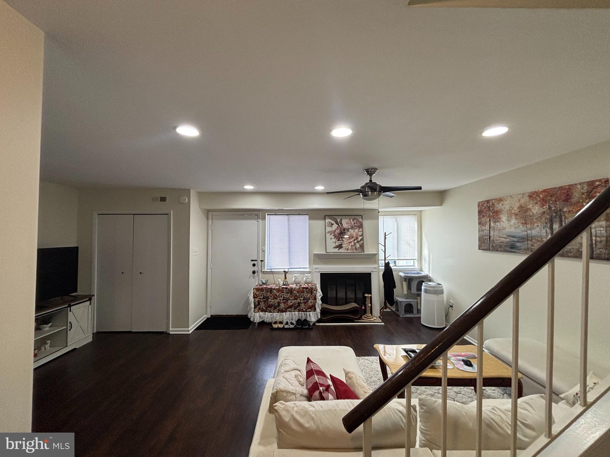35 Harwood Lane Clementon, NJ 08021 - Photo 8 of 24 a living room with furniture pool table and a fireplace