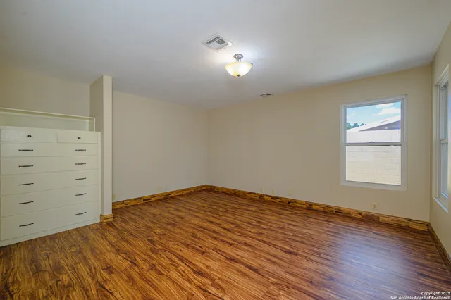wooden floor in a room