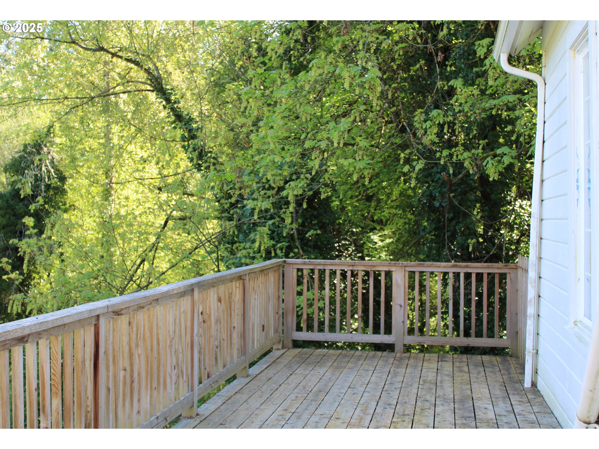 10285 South New Era Road Canby, OR 97013 - Photo 17 of 22 a wooden deck with trees in front of it