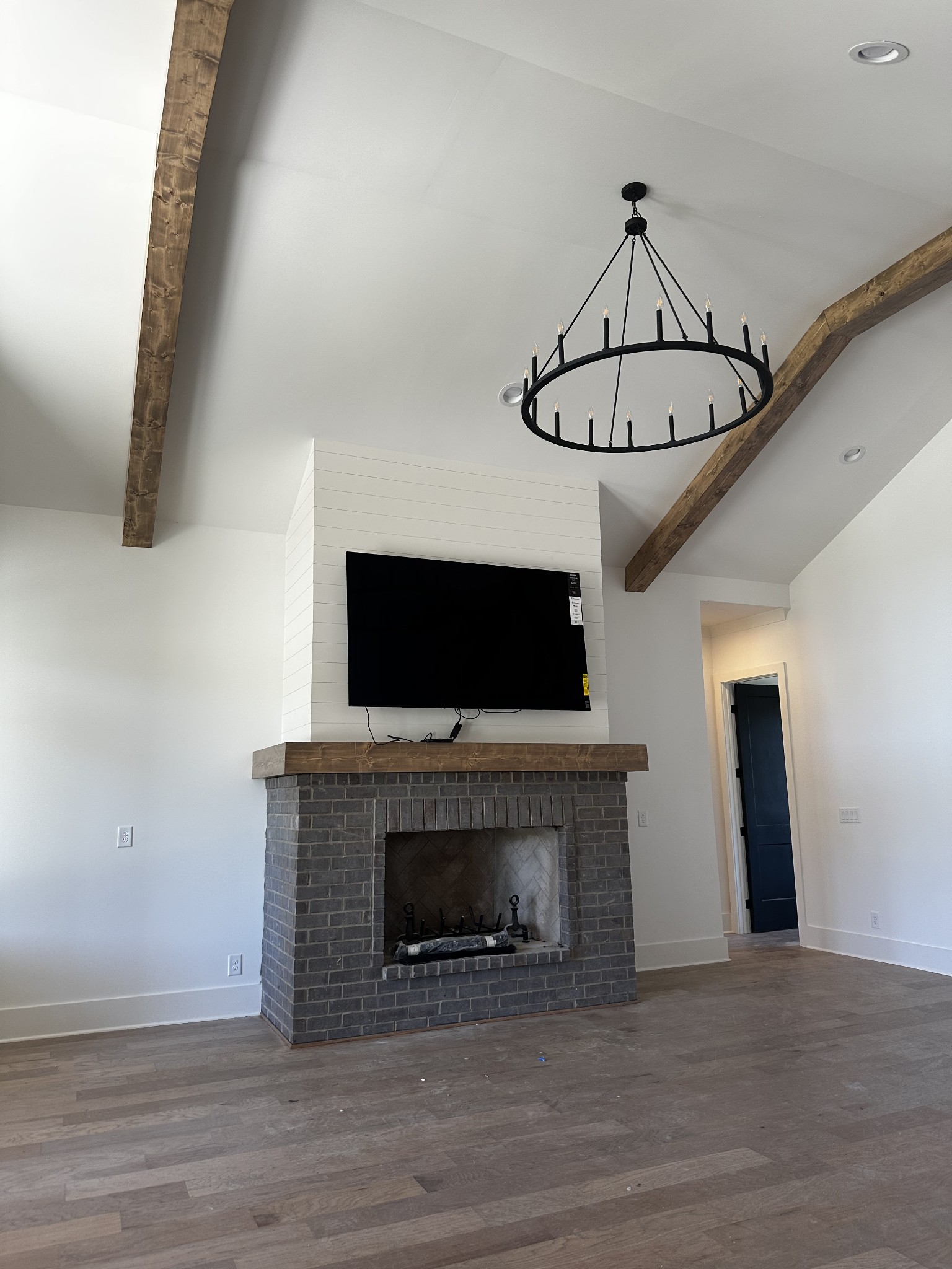 2150 B Philadelphia Lebanon, TN 37087 - Photo 5 of 46 a living room with a fireplace and a ceiling fan