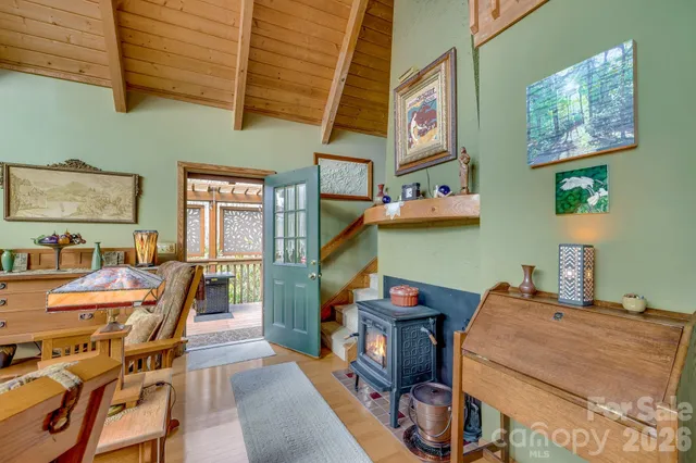 a room with musical instruments