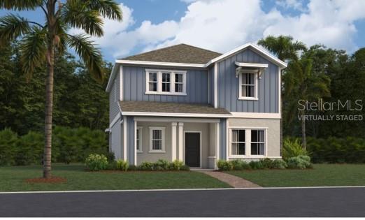 3123 Zuni Road St. Cloud, FL 34771 - Photo 1 of 1 a front view of a house with a garden