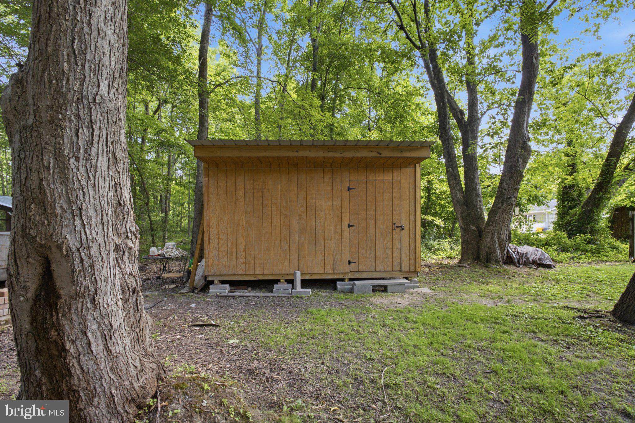 5650 Deale Churchton Road Churchton, MD 20733 - Photo 27 of 31 Charming shed nestled in lush greenery.