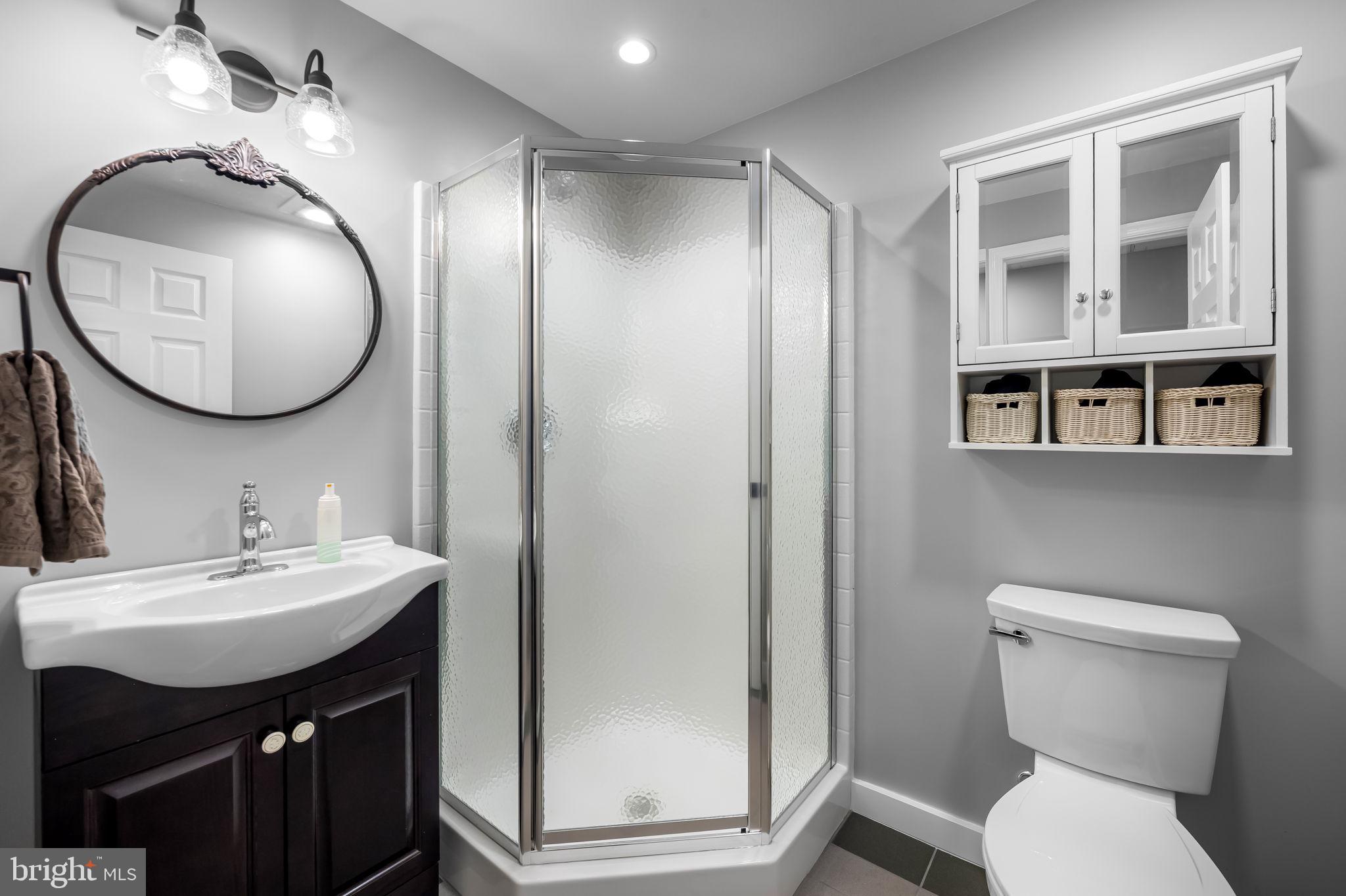 6815 Cherry Tree Court New Market, MD 21774 - Photo 57 of 86 a bathroom with a toilet sink and mirror