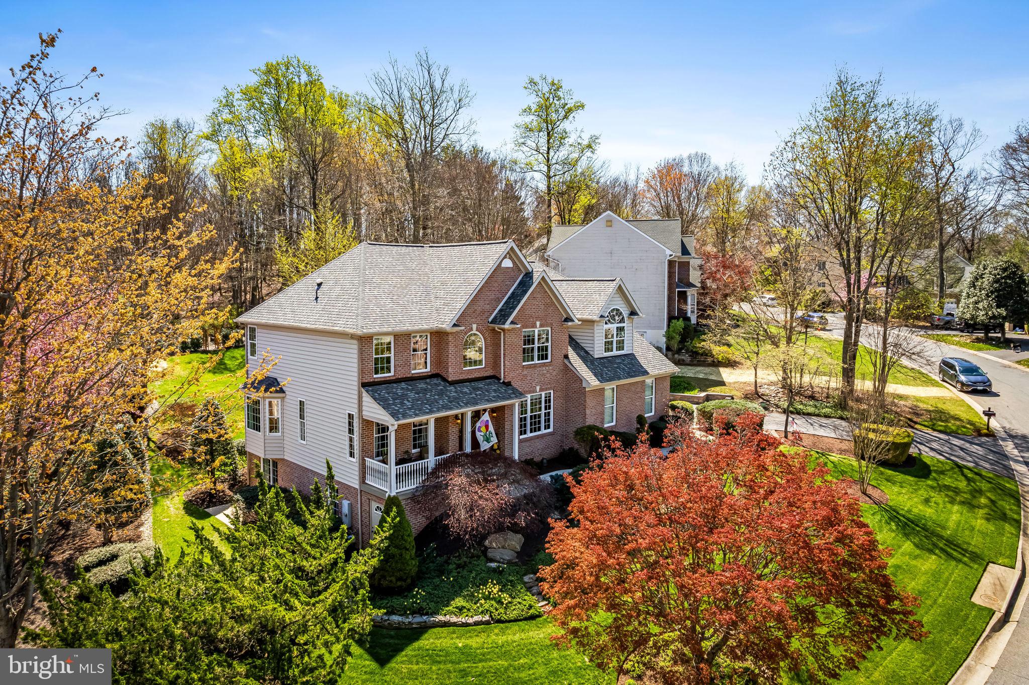 6815 Cherry Tree Court New Market, MD 21774 - Photo 72 of 86 an aerial view of a house with a yard basket ball court and outdoor seating