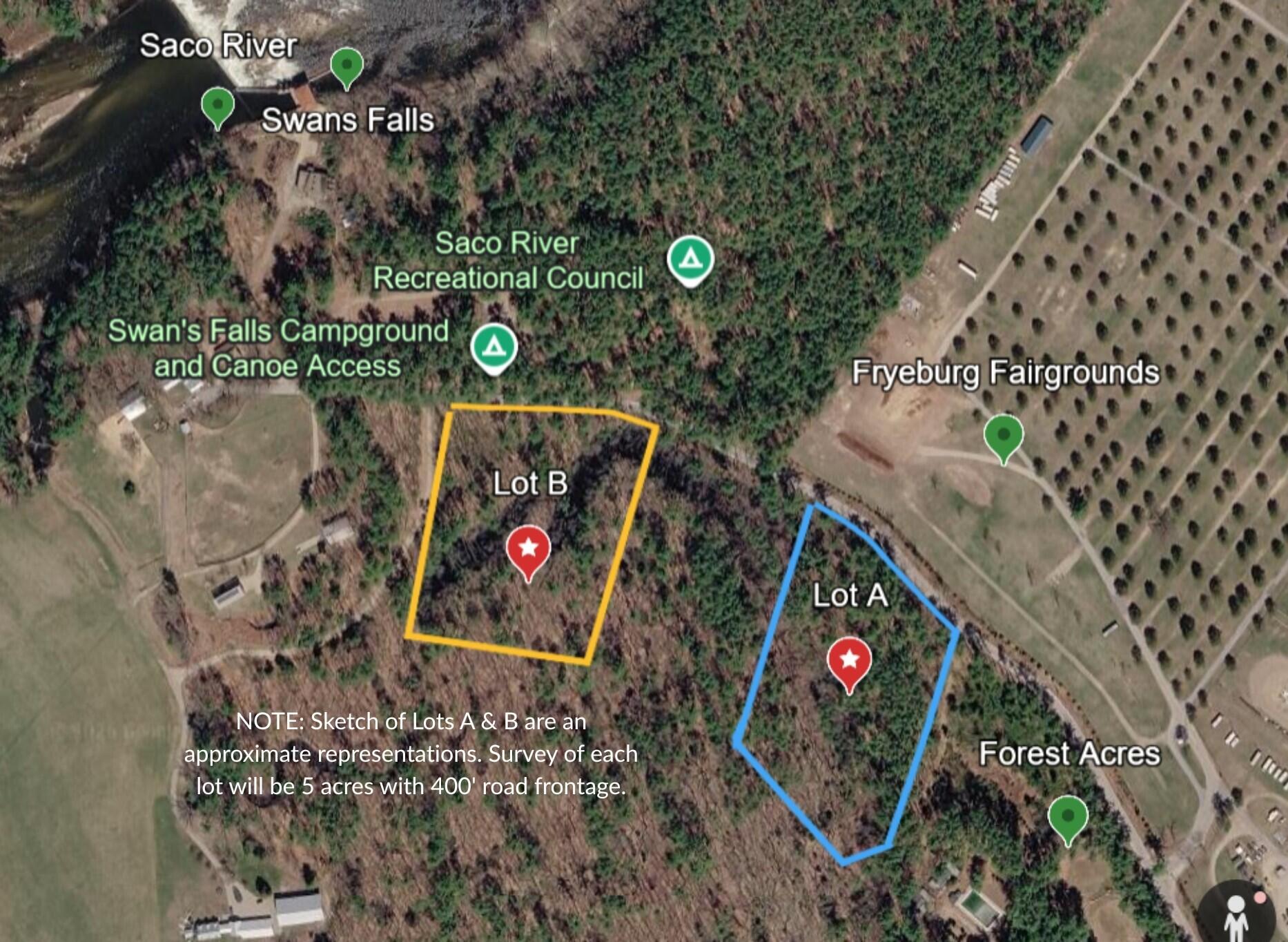 Tbd Swans Falls Road, Unit LOT A Fryeburg, ME 04037 - Photo 18 of 19 Map Lots A and B jpg