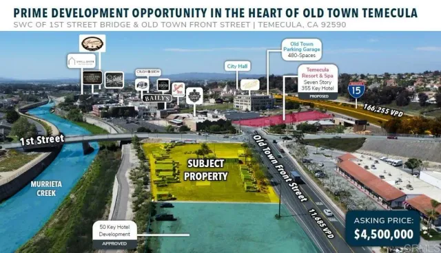 $4,500,000 | Of 1st Street Bridge, Temecula, CA 92590