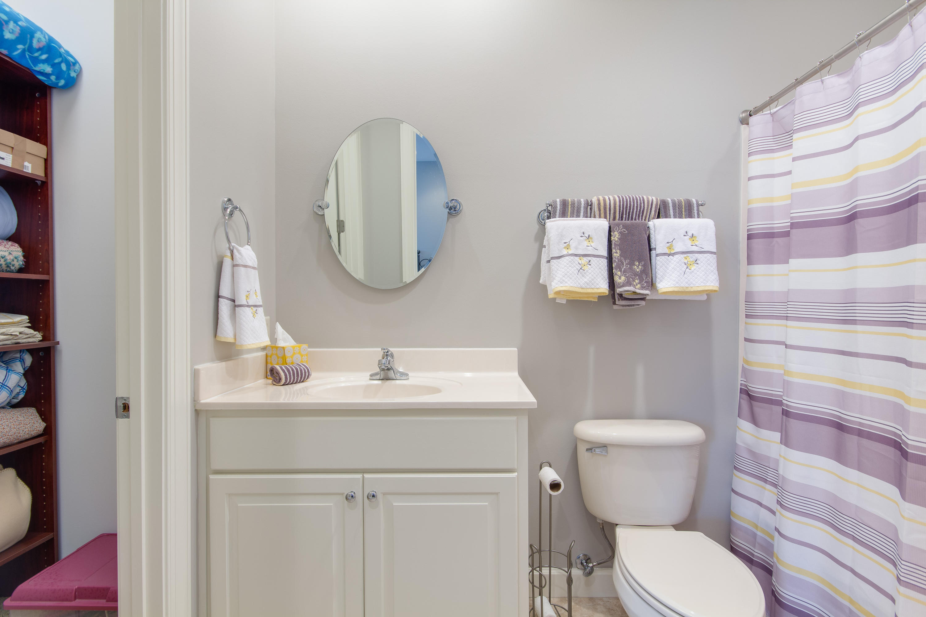 240 South Zander Way Santa Rosa Beach, FL 32459 - Photo 16 of 19 a bathroom with a toilet sink and mirror