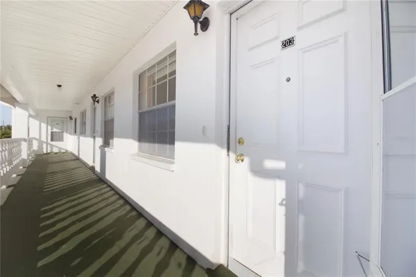 a view of a balcony