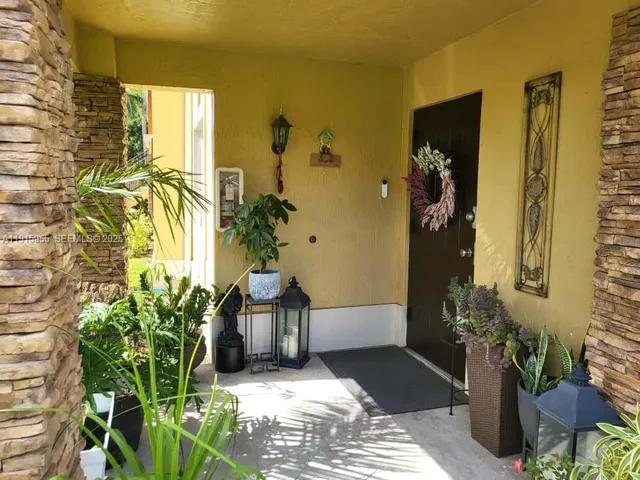 a view of a entryway door of the house