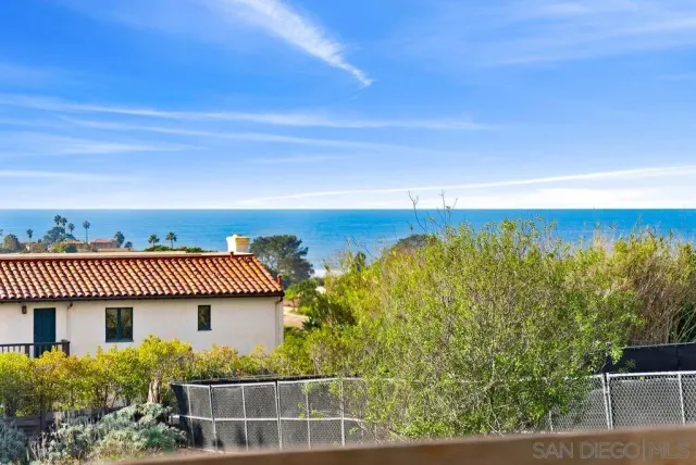 a view of a swimming pool with an outdoor space