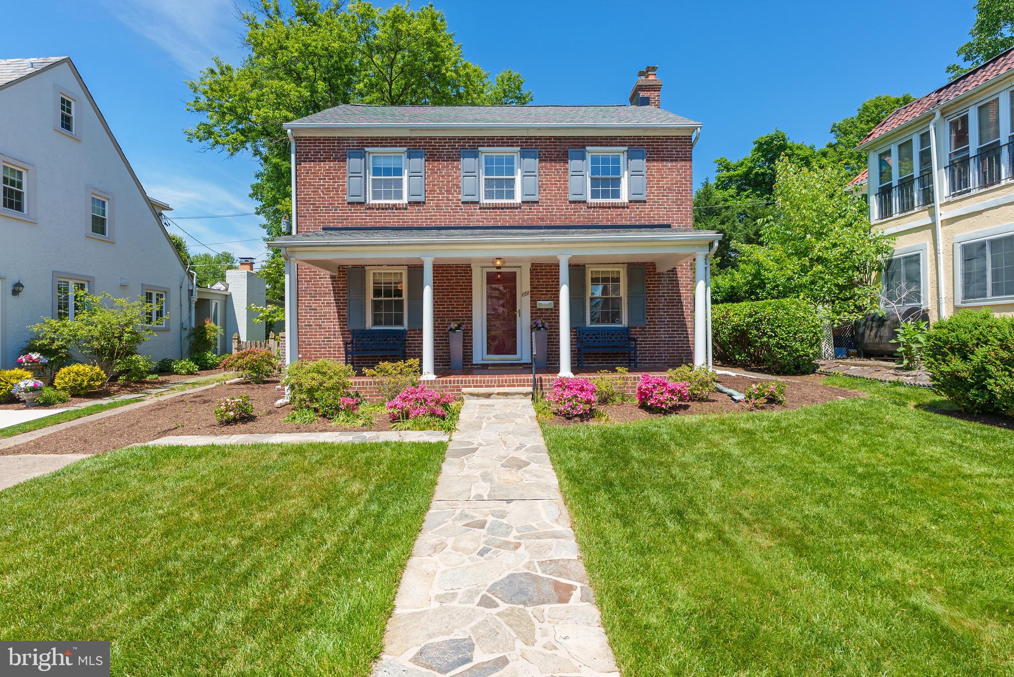 All Brick Center Hall Colonial on Kingston!