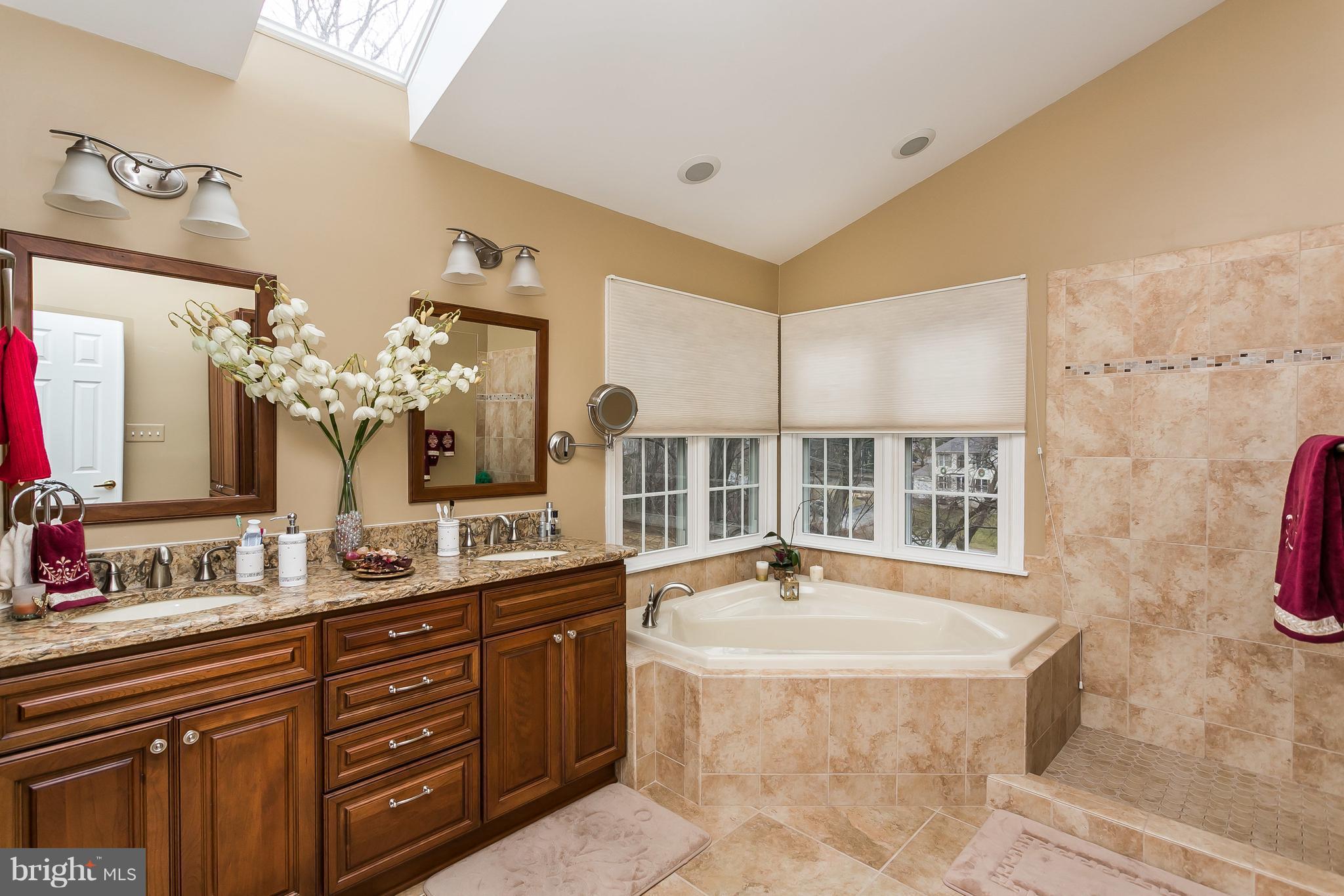 9111 Gardenia Road Baltimore, MD 21236 - Photo 18 of 30 a bathroom with a tub sink and mirror